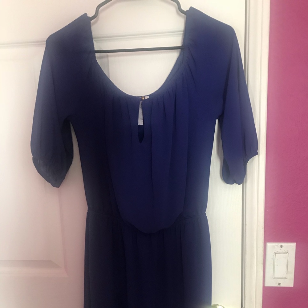 Royal blue/dark purple dress